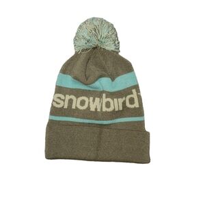 Snowbird Ski Beanie  OS Taupe With Tan And Teal